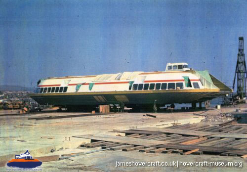 Vosper-Thornycroft VT1 under construction -  (credit: The <a href='http://www.hovercraft-museum.org/' target='_blank'>Hovercraft Museum Trust</a>).